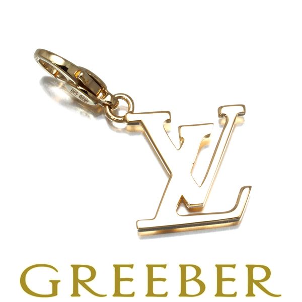 ルイヴィトン ペンダントトップ LV ロゴ チャーム K18YG #179519