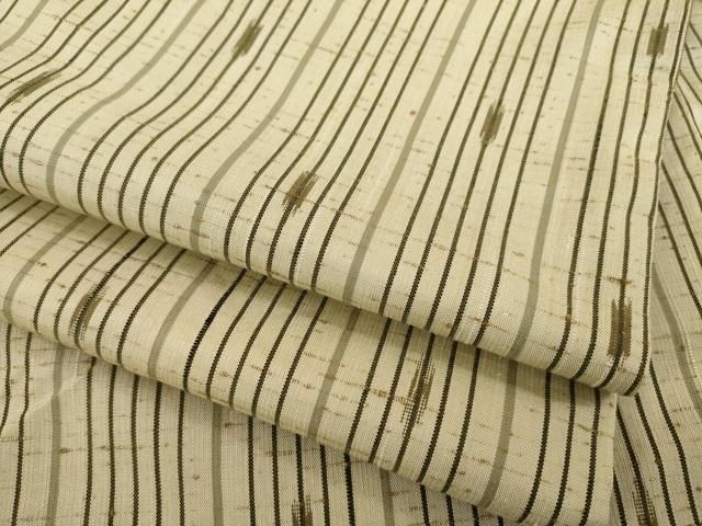 平和屋着物 ぜんまい紬 間道 正絹 AABC5656ck