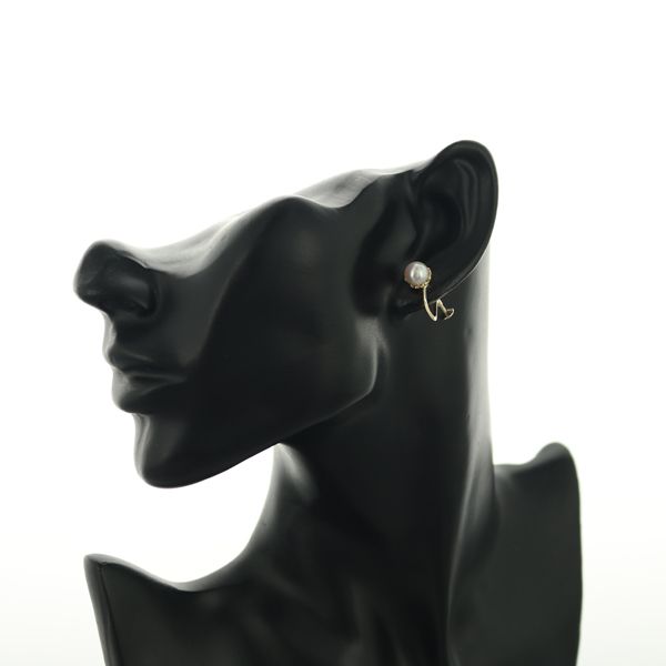 ミキモト イヤリング パール アコヤ真珠 7.3mm 一粒 K14YG 177556 FORTGASGNV_COM_BR