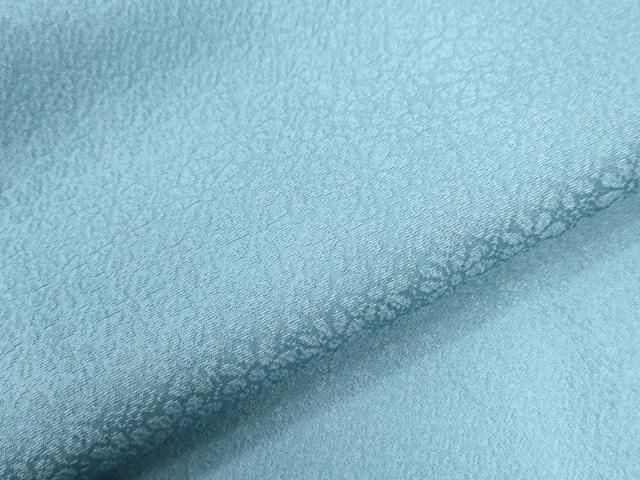 平和屋着物○上質な色無地 花尽くし地紋 浅縹色 正絹 逸品 未