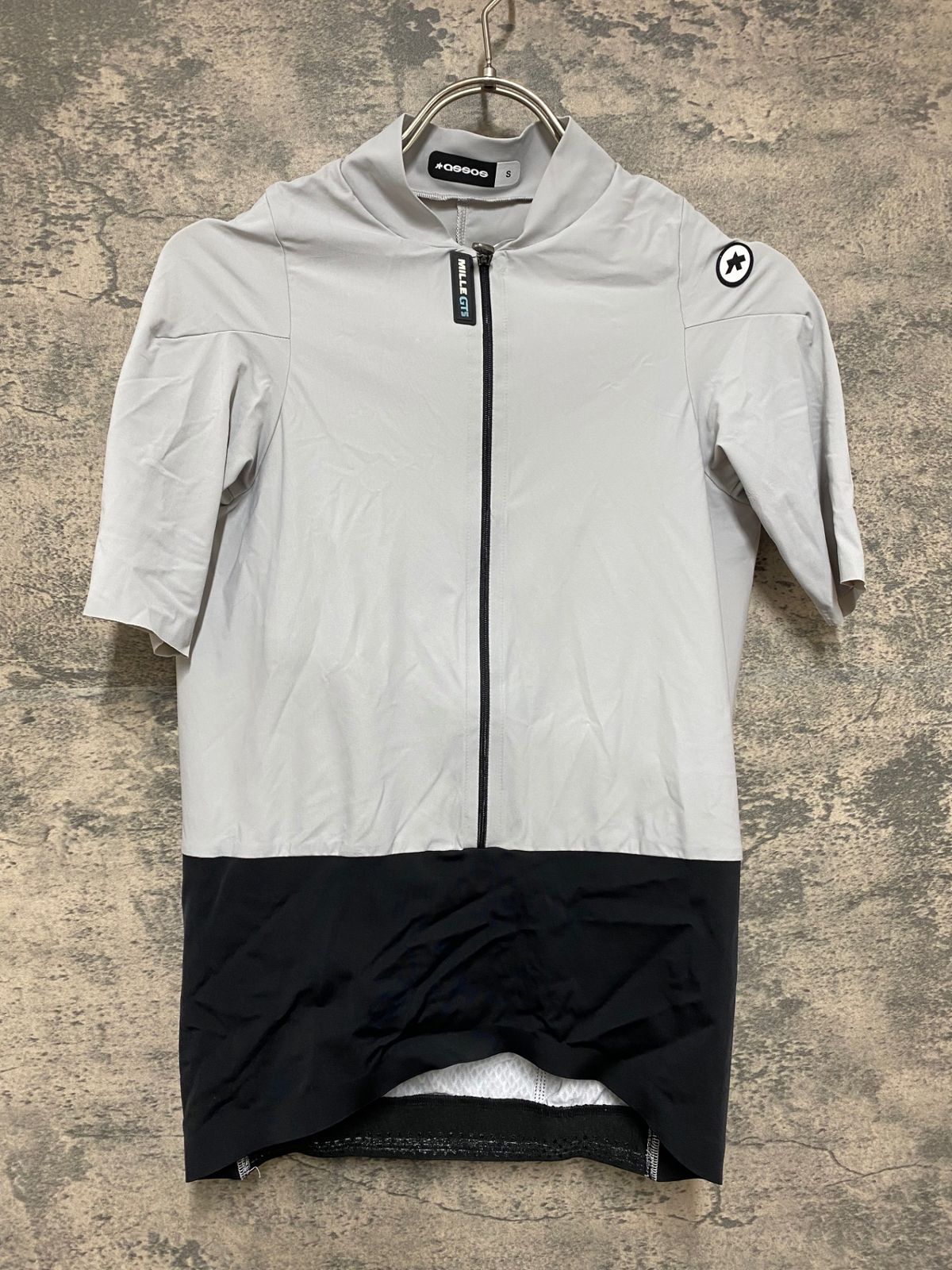 JL096 アソス assos MILLE GTS JERSEY C2 半袖 サイクルジャージ ベージュ 黒 S