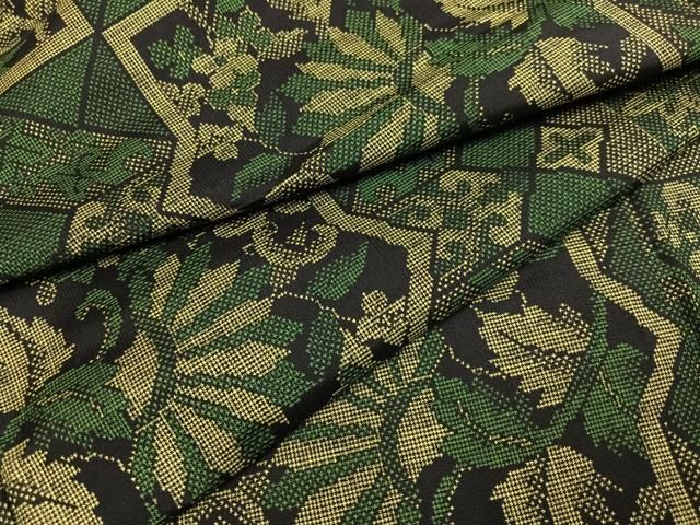 平和屋着物 本場大島紬 一元7マルキ 更紗唐草文 正絹 AABC4506ph