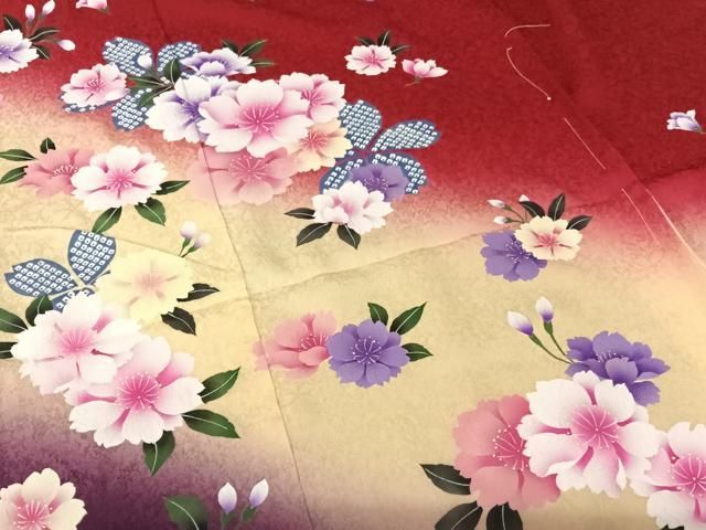 舞花文 暈し染め