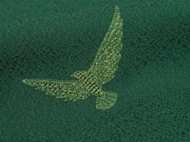 平和屋着物○染色作家 斉藤三才 訪問着 中国三大刺繍 スワトウ刺繍