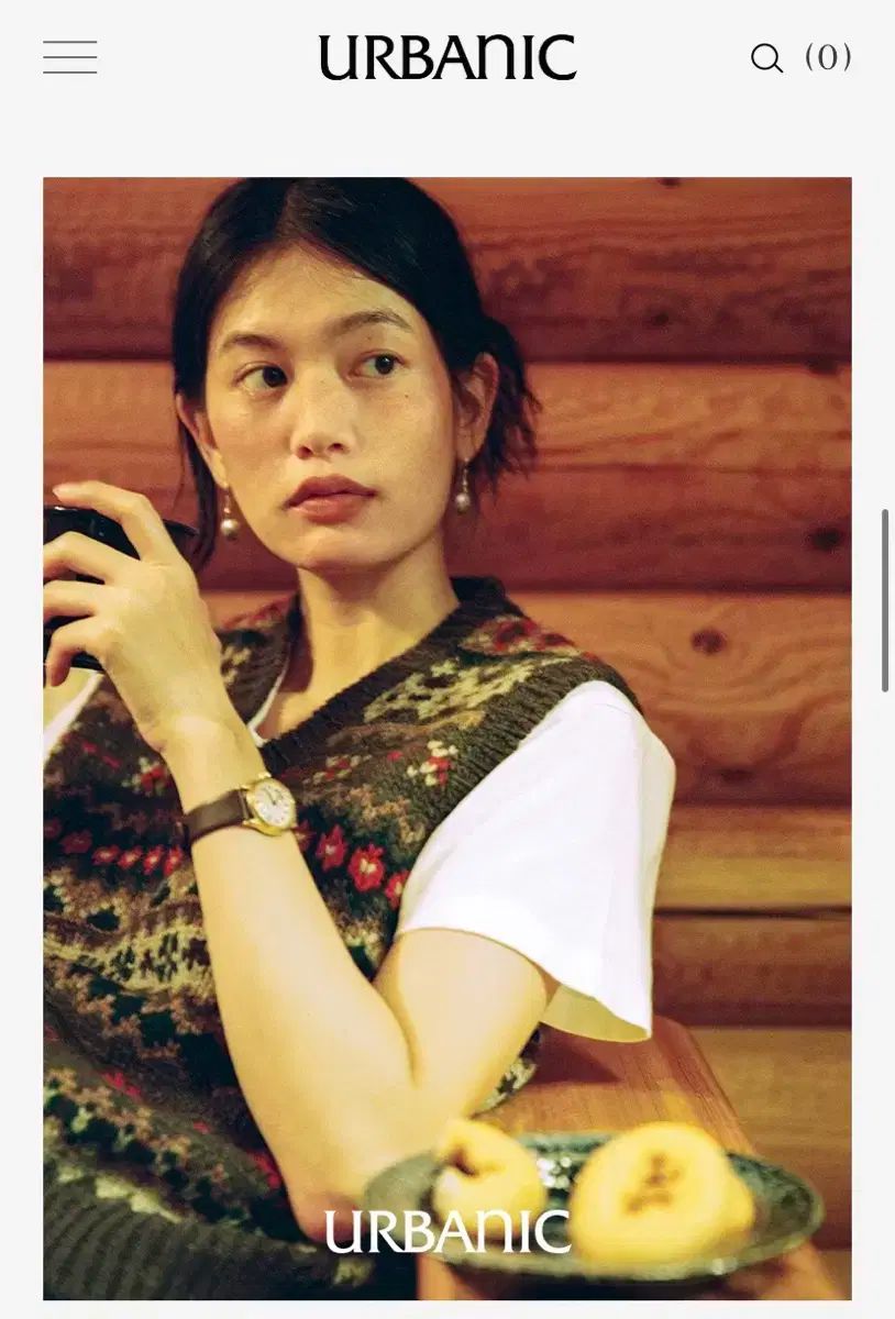 アーバニック30 롯지 ニット ベスト lodge 1