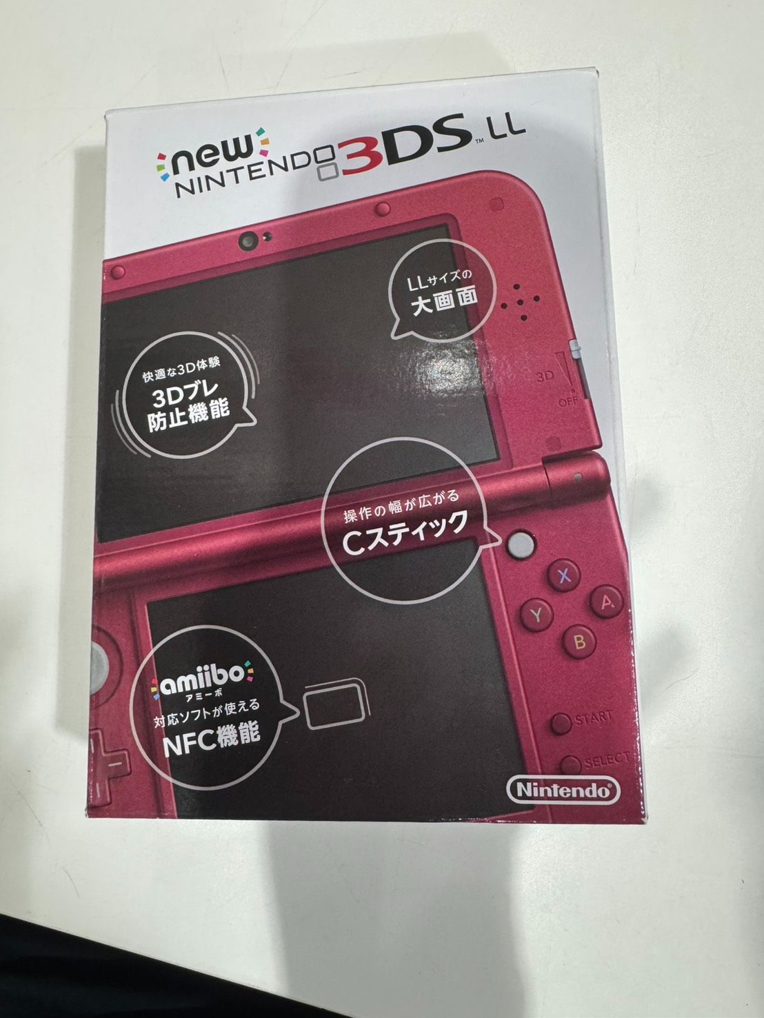 Nintendo 3DS LL 本体 メタリックレッド