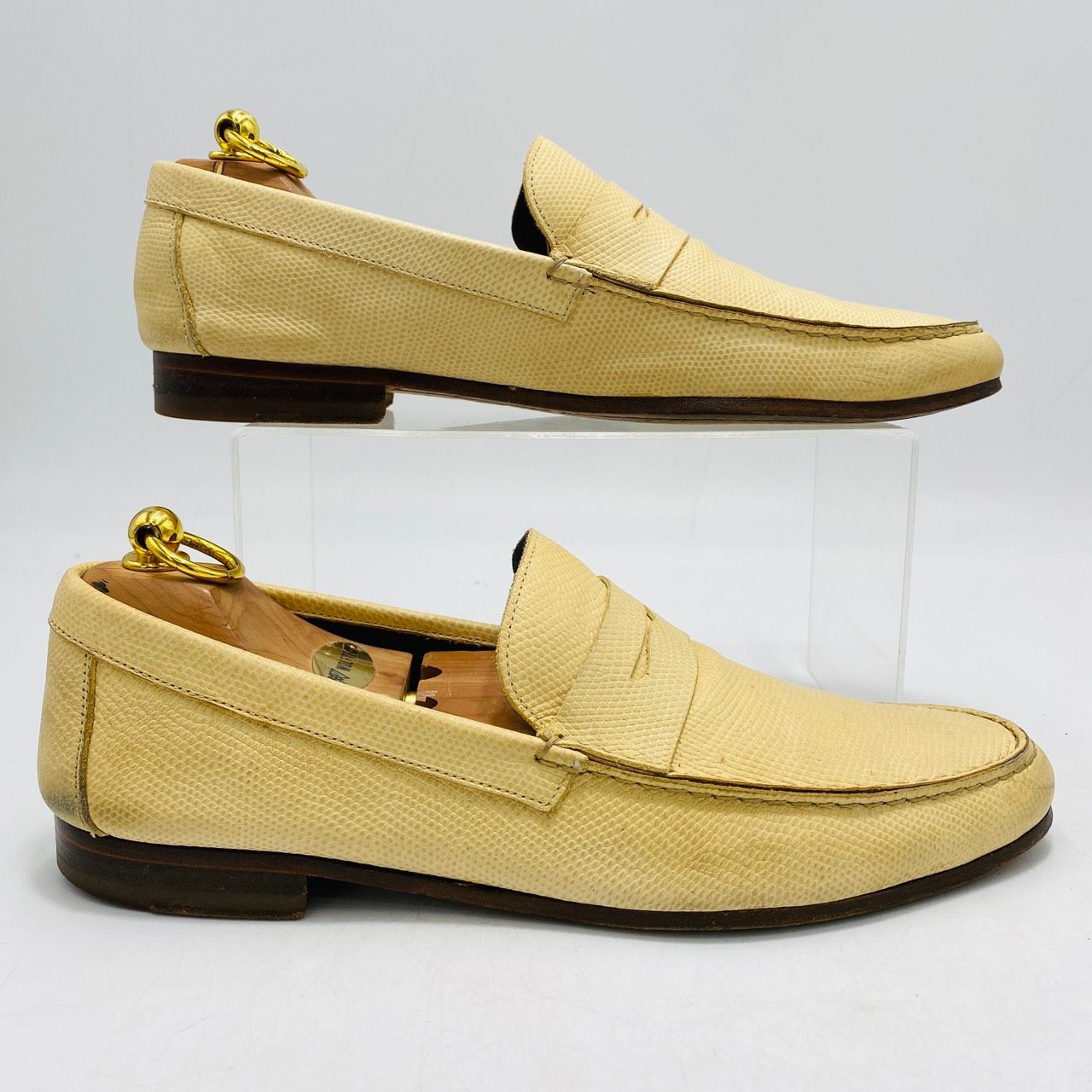 PS Paul Smith ピーエスポールスミス リザード型押し ローファー 7 41 