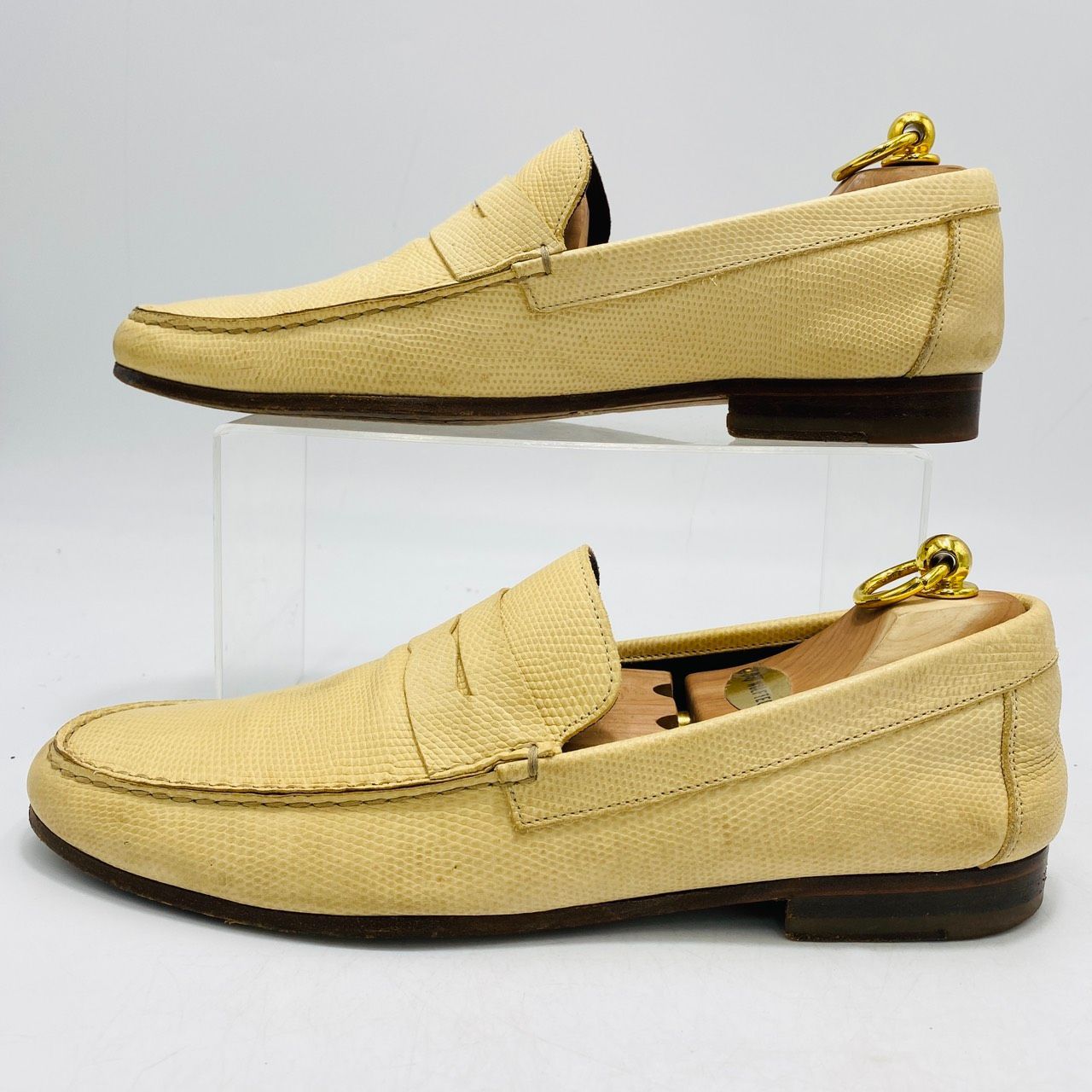 PS Paul Smith ピーエスポールスミス リザード型押し ローファー 7 41 