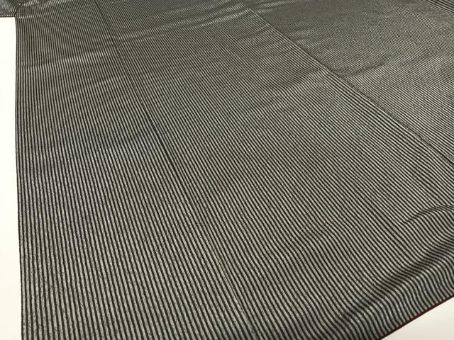 平和屋着物●お召　縞　やまと誂製　背抜き仕立て　正絹　逸品　AABC4826zg 平和屋着物○お召 縞 やまと誂製 背抜き仕立て 正絹 逸品 AABC4826zg