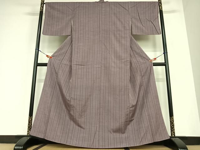 平和屋着物 花織 紬 間道 正絹 AABC4868zg