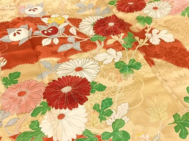 振袖 草花文