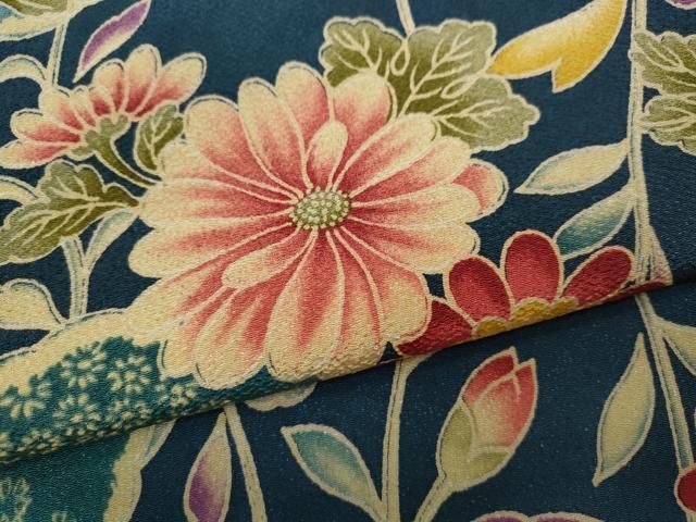 平和屋着物○小振袖 二尺袖 草花文 洗える着物 CAAZ2684ut - メルカリ