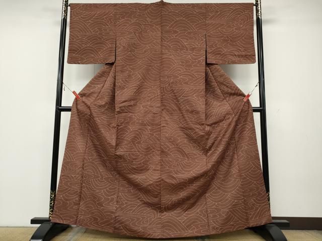 平和屋着物●上質な小紋　紬地　吉祥文　正絹　逸品　CAAZ2695ut 平和屋着物○上質な小紋 紬地 吉祥文 正絹 逸品 CAAZ2695ut - メルカリ