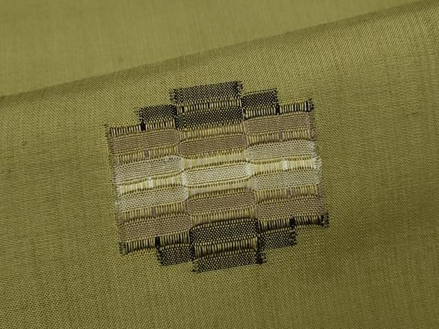 平和屋着物○色留訪問着 紬地 めがね織 吉祥丸文 正絹 逸品 CAAZ2701ut