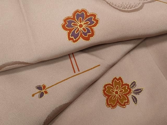 平和屋着物 長襦袢 無双仕立て 簪 舞花文 金彩 正絹 CAAZ2710ut