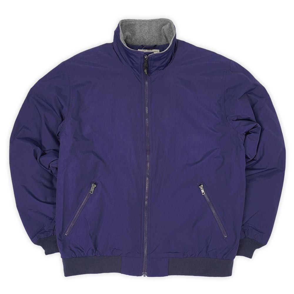 エルエルビーン L.L.Bean for Business 日本未発売 アメリカ ウォームアップジャケット Warm Up Jacket ブランク 無地 ロゴ無し インポート USA ネイビー 紺 L-REG
