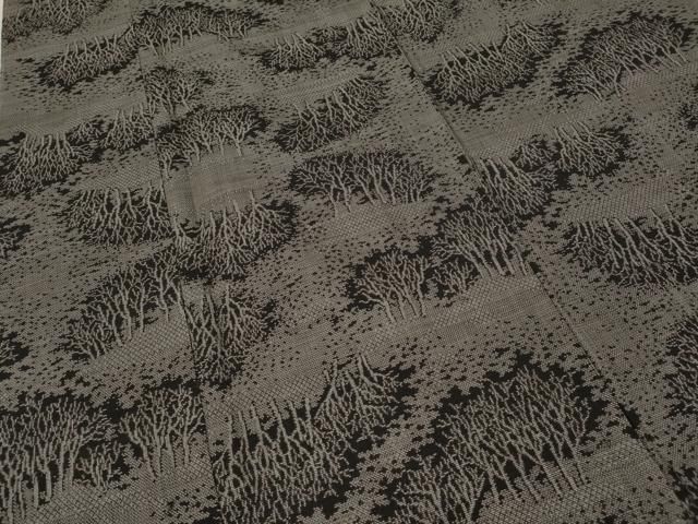 平和屋着物○本場大島紬 9マルキ 樹林文 正絹 逸品 未使用 CAAZ2715ut