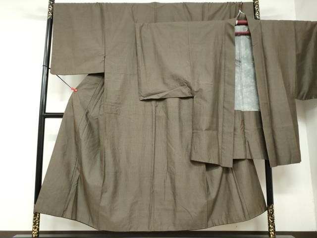 平和屋着物 男性 紬 アンサンブル 長羽織 100亀甲 総詰め 正絹 DAAY5500ud