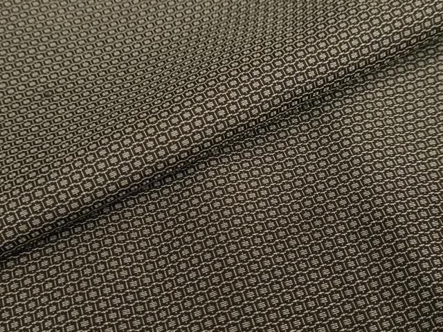 平和屋着物○男性 紬 アンサンブル 長羽織 100亀甲 総詰め 正絹 逸品  