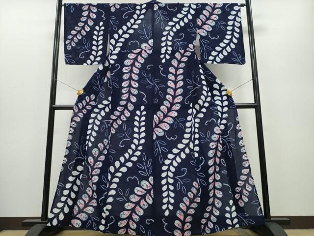 平和屋着物∴夏物　浴衣　舞葉間道　CABA0495ng 平和屋着物∴夏物 浴衣 舞葉間道 CABA0495ng 平和屋着物∴夏物