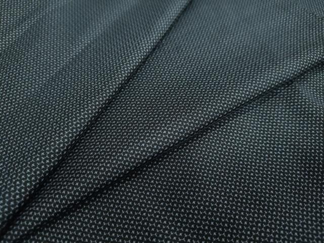 平和屋着物 男性 紬 アンサンブル 100亀甲 総詰め 正絹 ud