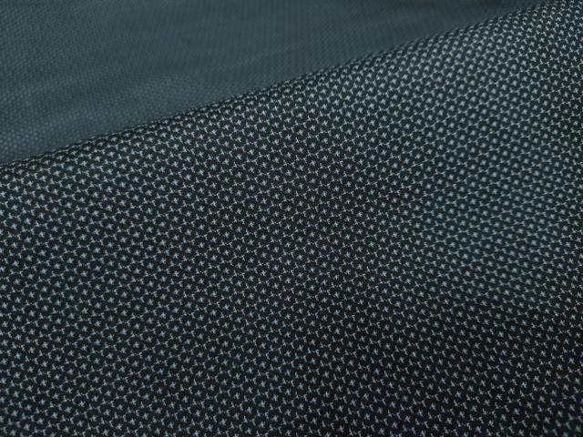 平和屋着物 男性 紬 アンサンブル 100亀甲 総詰め 正絹 ud