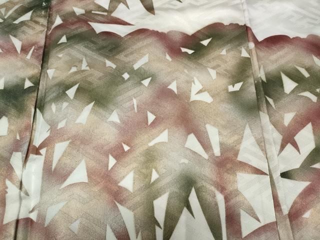 平和屋着物●男性　訪問着　舞台衣装　笹竹文　金銀彩　洗える着物　CAAZ2726ut 平和屋着物○男性 訪問着 舞台衣装 笹竹文 金銀彩 洗える着物