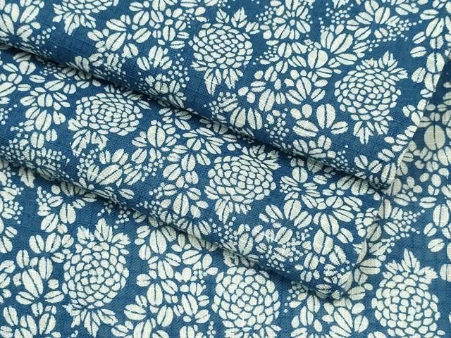 平和屋着物∴夏物 浴衣 綿紅梅 菊尽くし 綿 CAAY4799ng