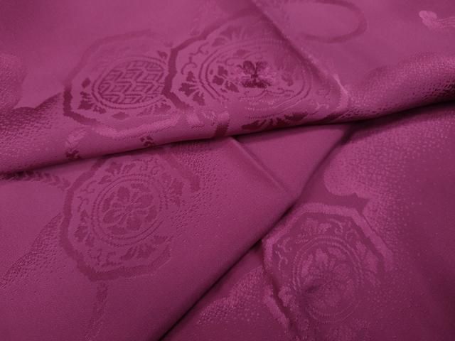 平和屋着物 振袖用長襦袢 無双仕立て 鏡裏花地紋 梅紫色 半衿刺繍 正絹 CAAZ2750ut