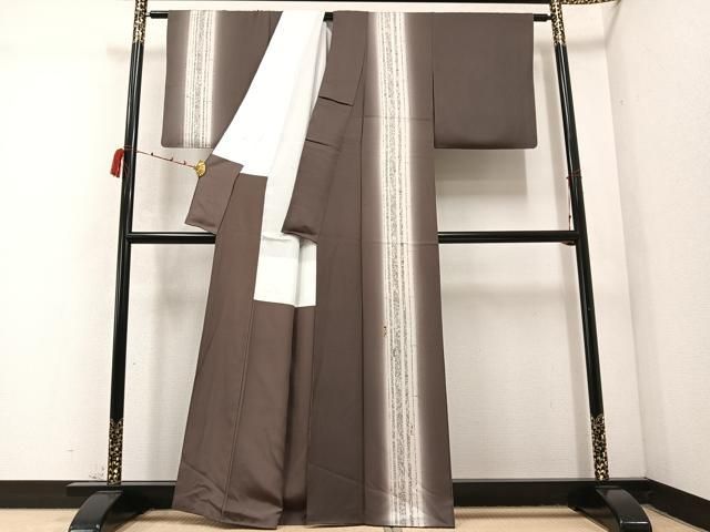 平和屋着物○訪問着 作家物 中村玉緒 刺繍 花間道 暈し染め 金糸 正絹