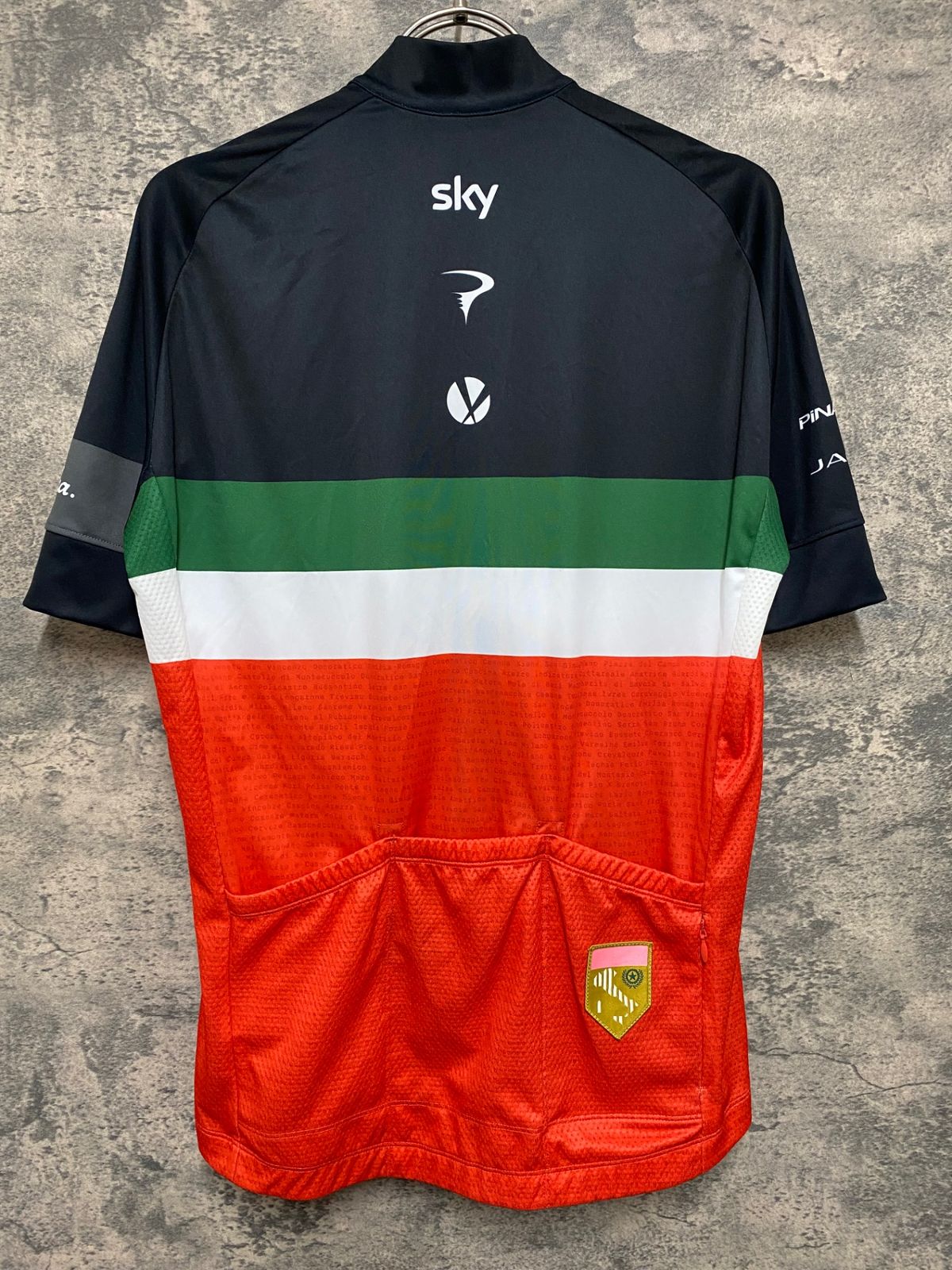 JN156 ラファ Rapha MEN S COUNTRY JERSEY 半袖 サイクルジャージ 黒 赤 緑 M TEAM Sky