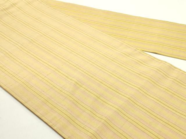 平和屋着物 全通柄九寸名古屋帯 紬地 間道 正絹 DAAY0307ob