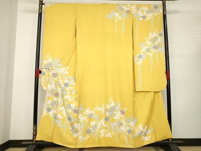 平和屋着物 豪華振袖 駒刺繍 枝花文 金彩 やまと誂製 正絹 AABC8125ck