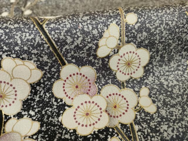 枝梅文 暈し染め