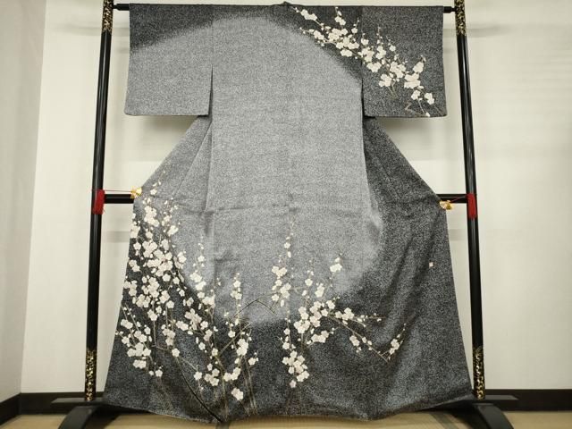 平和屋着物 訪問着 作家物 枝梅文 暈し染め 正絹 AABC8142ck