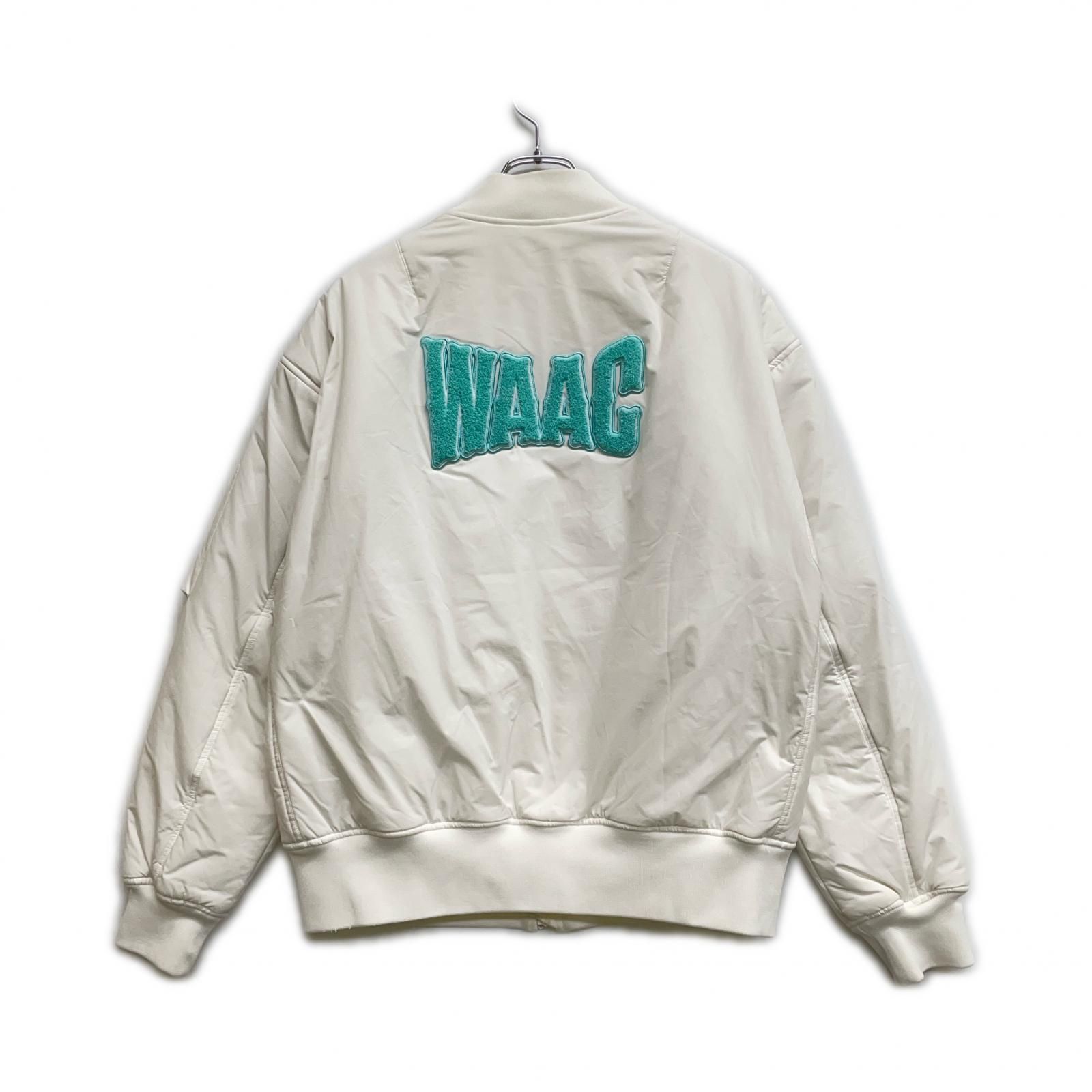 メンズ ワック WAAC ブルゾン 2 M ホワイト 白 中綿入り メッシュ裏地 MA-1