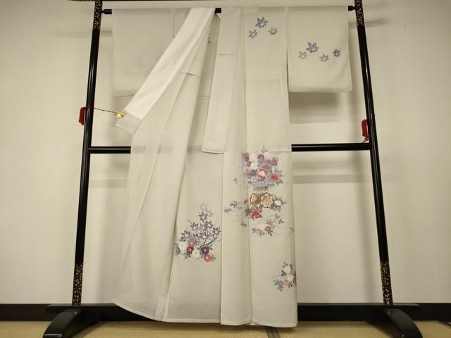 平和屋着物 夏物 訪問着 絽 花車文 正絹 AABC6988jd