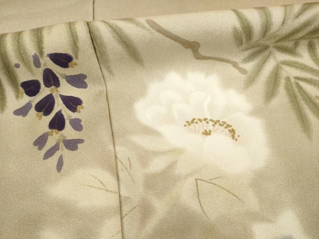 草花文 正絹
