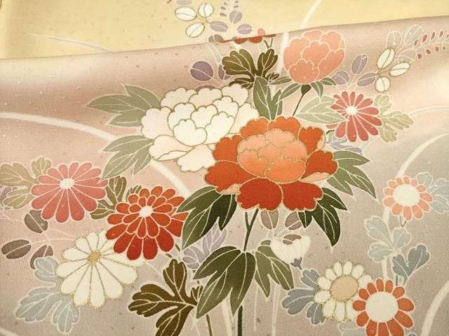 草花文 暈し染め