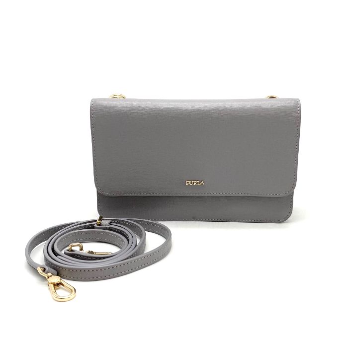 FURLA フルラ ロゴ レザー ショルダー バッグ eH1021N