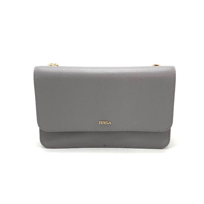 FURLA フルラ ロゴ レザー ショルダー バッグ eH1021N