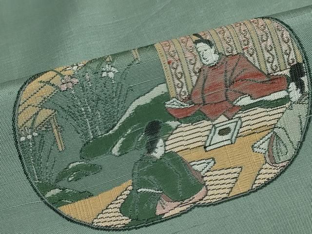 平安人物文 正絹