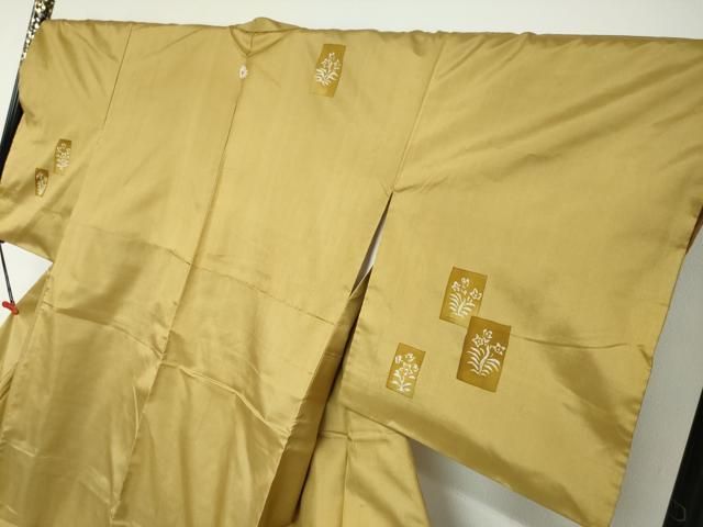 短冊草花文 正絹