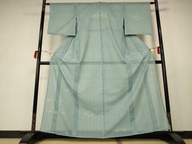 平和屋着物 夏物 訪問着 江戸小紋 絽 七宝花文 正絹 AABC9406jd