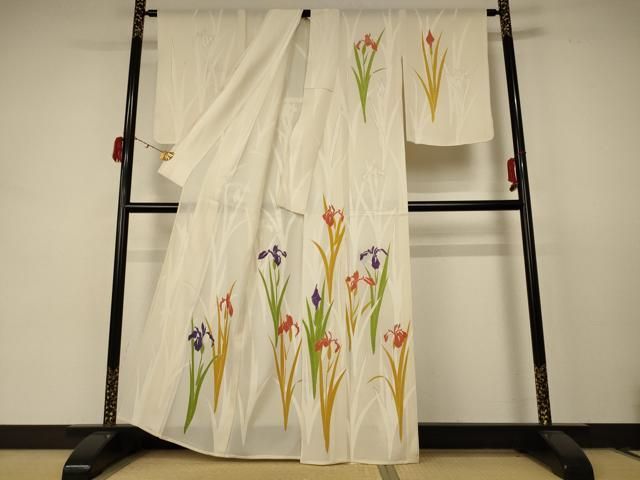 平和屋着物 夏物 訪問着 絽 草花文 正絹 AABC9414jd