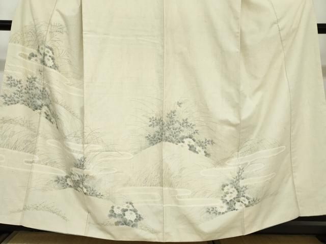 草花文 正絹