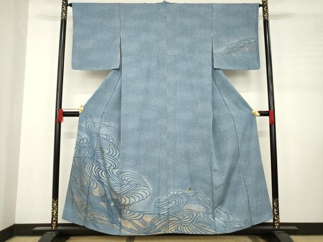 平和屋着物 訪問着 流水楓文 金彩 正絹 ck