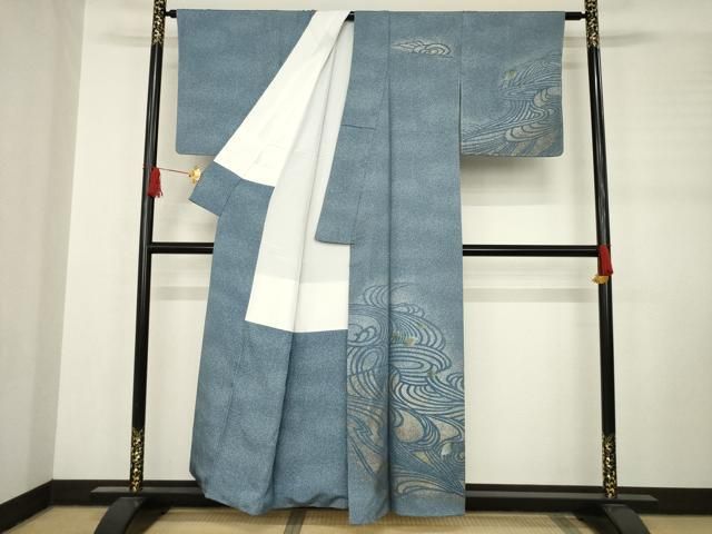 平和屋着物 訪問着 流水楓文 金彩 正絹 AABC9277ck