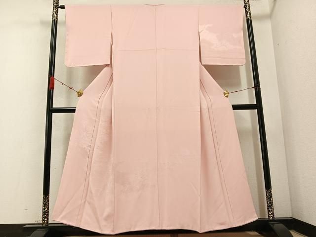 平和屋着物 無地絵羽訪問着 草花文 一斤染色 正絹 AABC9702ph