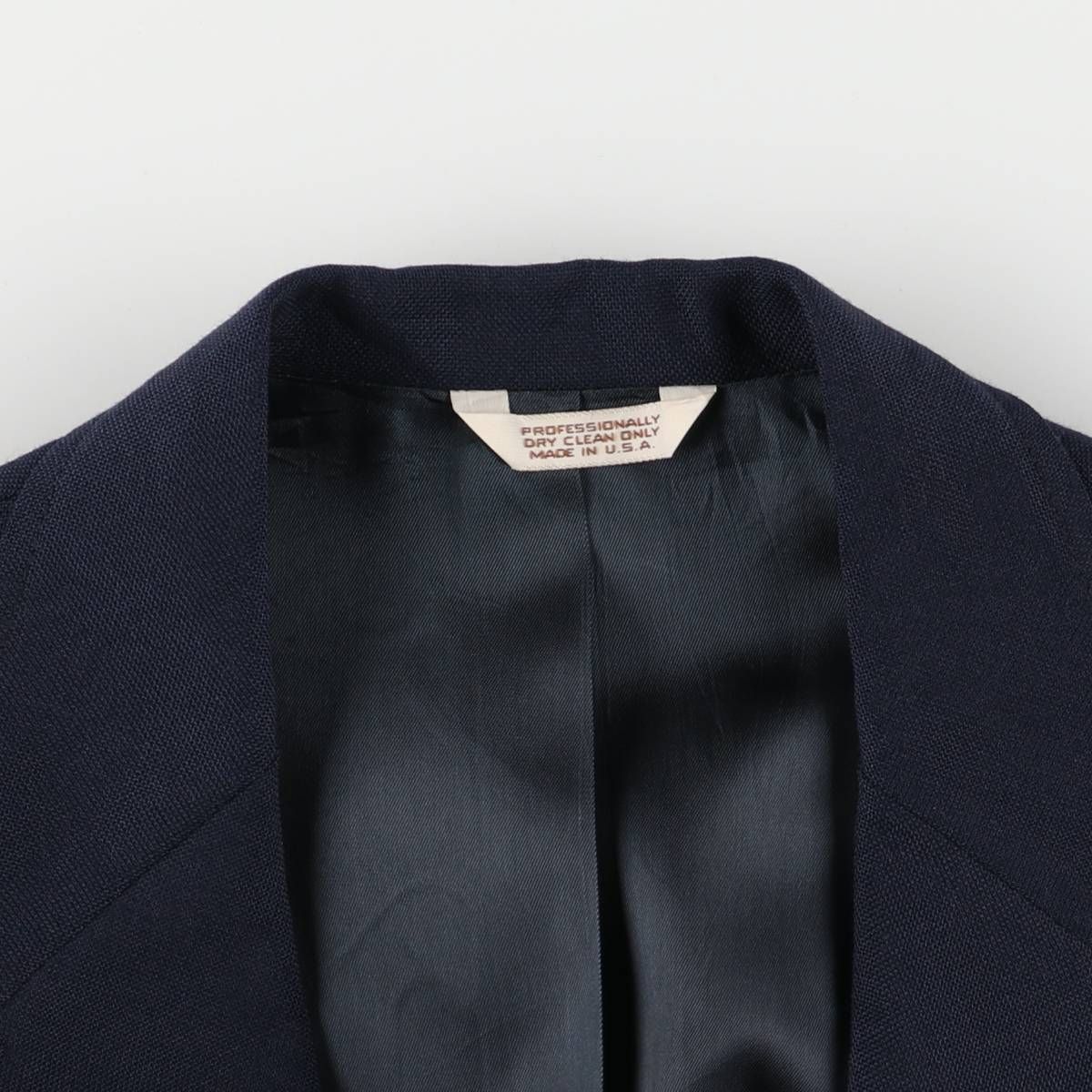 古着 CROSS&WINDSOR 紺ブレザー テーラードジャケット USA製 メンズS 